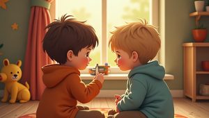 дети в детском саду играют