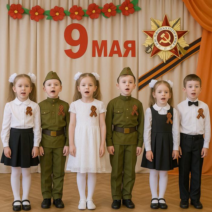дети на празднике 9 мая