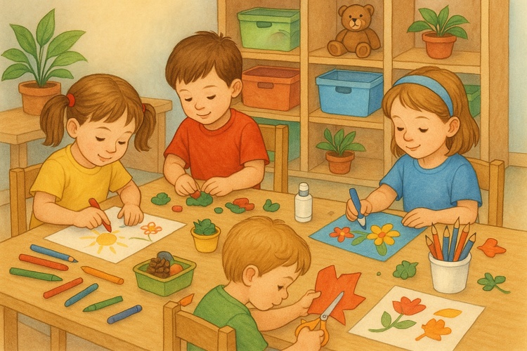 дети в детском саду