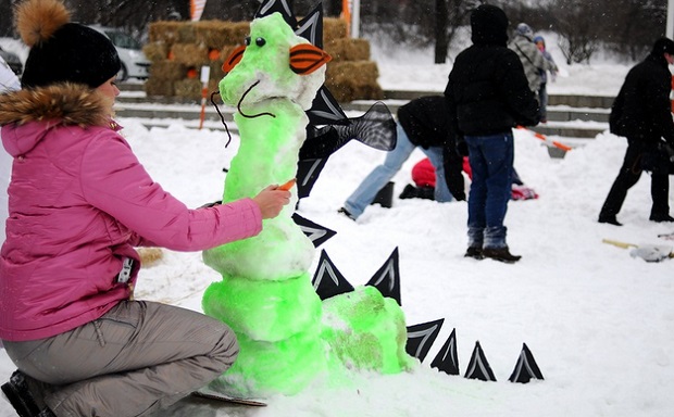арт-битва снеговиков