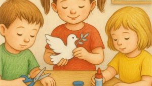 дети делают поделки к дню Победы