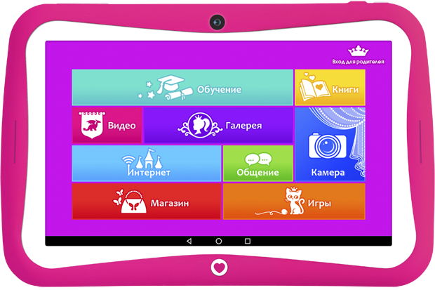 TurboKids Princess NEW – детский планшет для девочек
