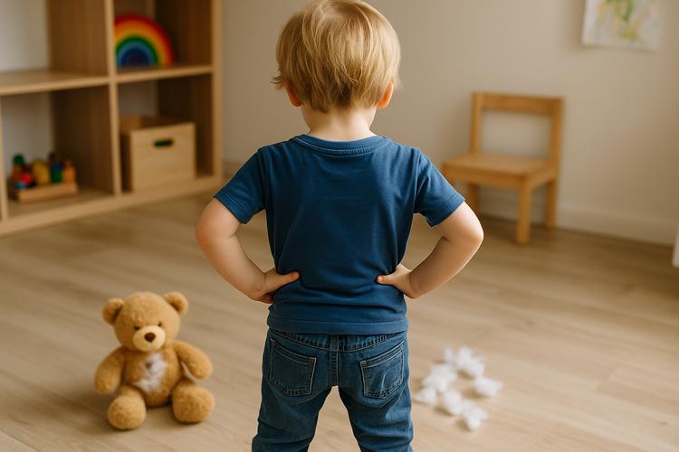 ребенок порвал игрушку