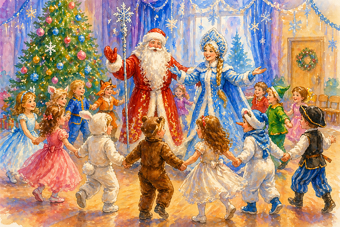 игры в детском саду на новый год