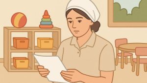 няня в детском саду