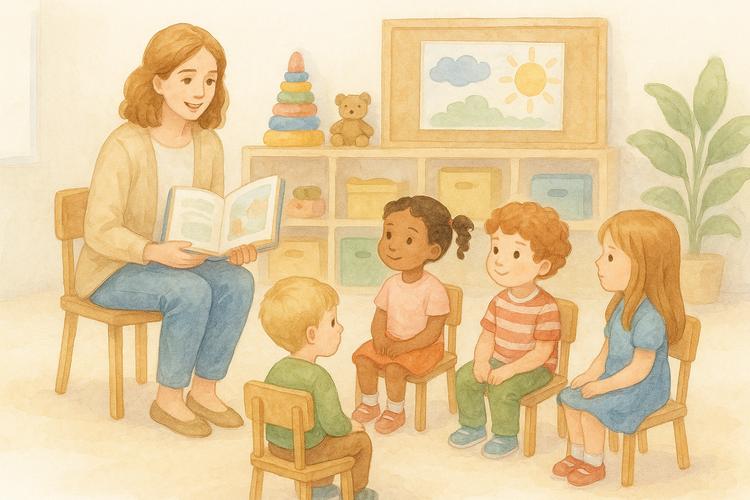 занятие в детском саду