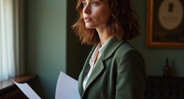 девушка м документами