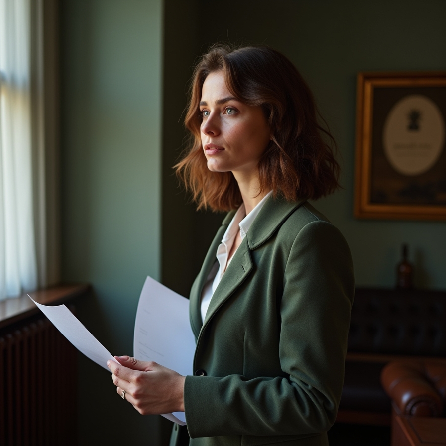 девушка м документами