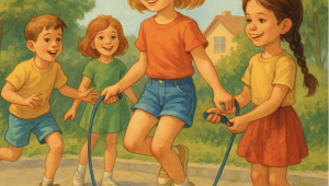 дети играют на природе