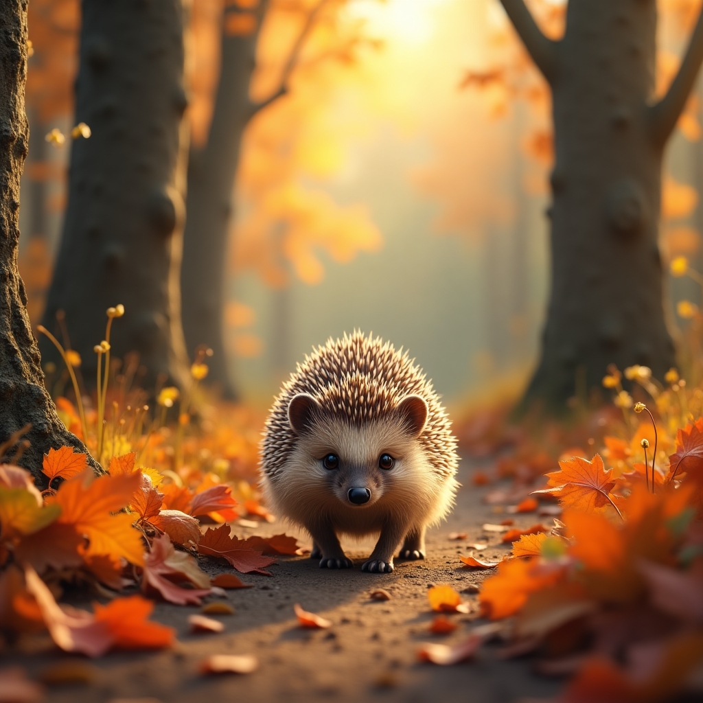 ежик в лесу