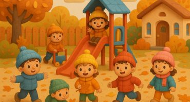 дети осенью в детском саду