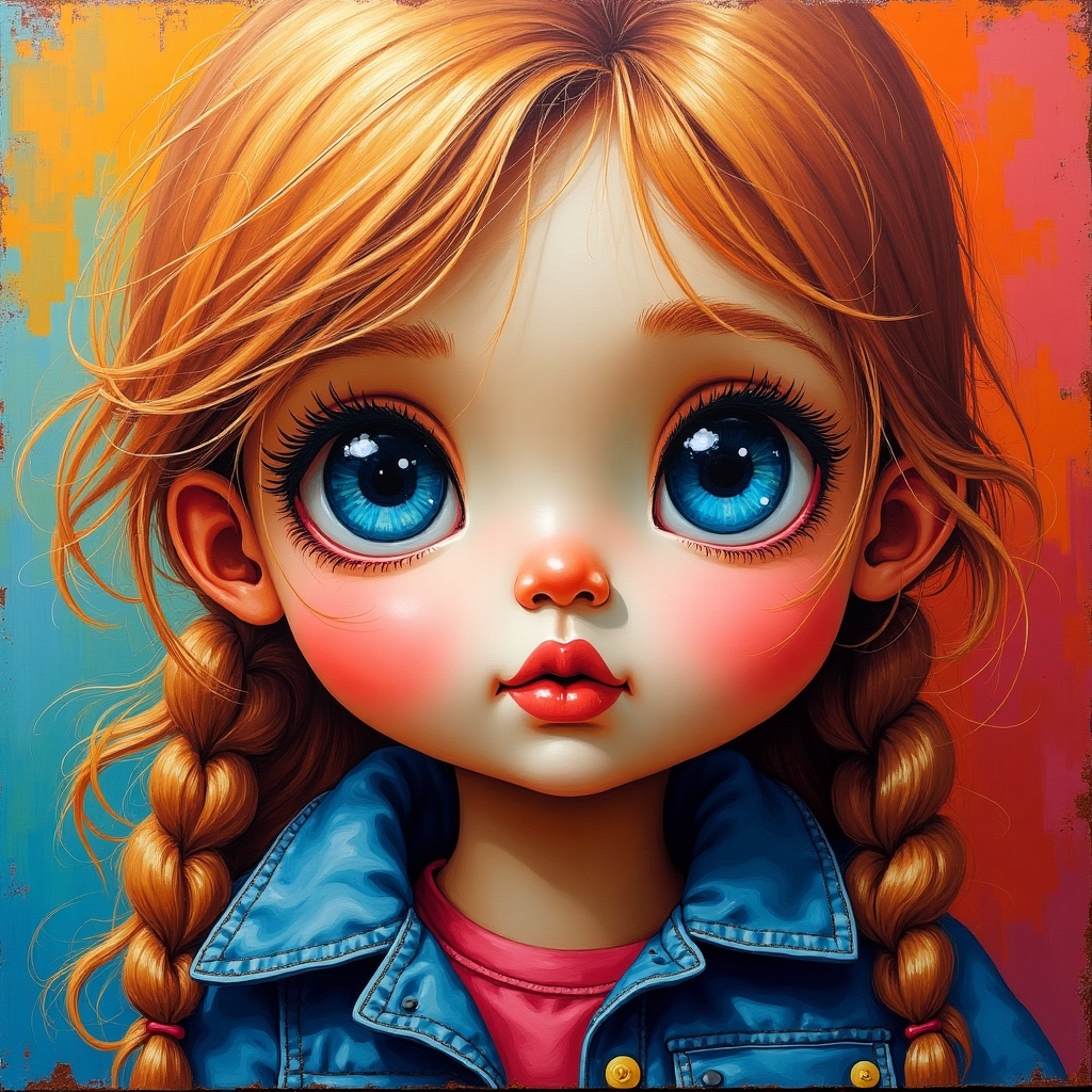 девочка и косметика