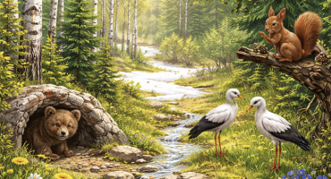 Новый конспект на тему: «Весна в лесу», средняя группа детского сада